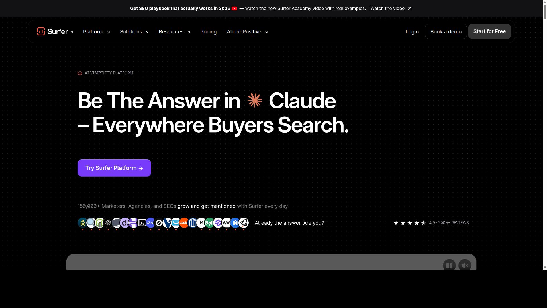 Surfer SEO website